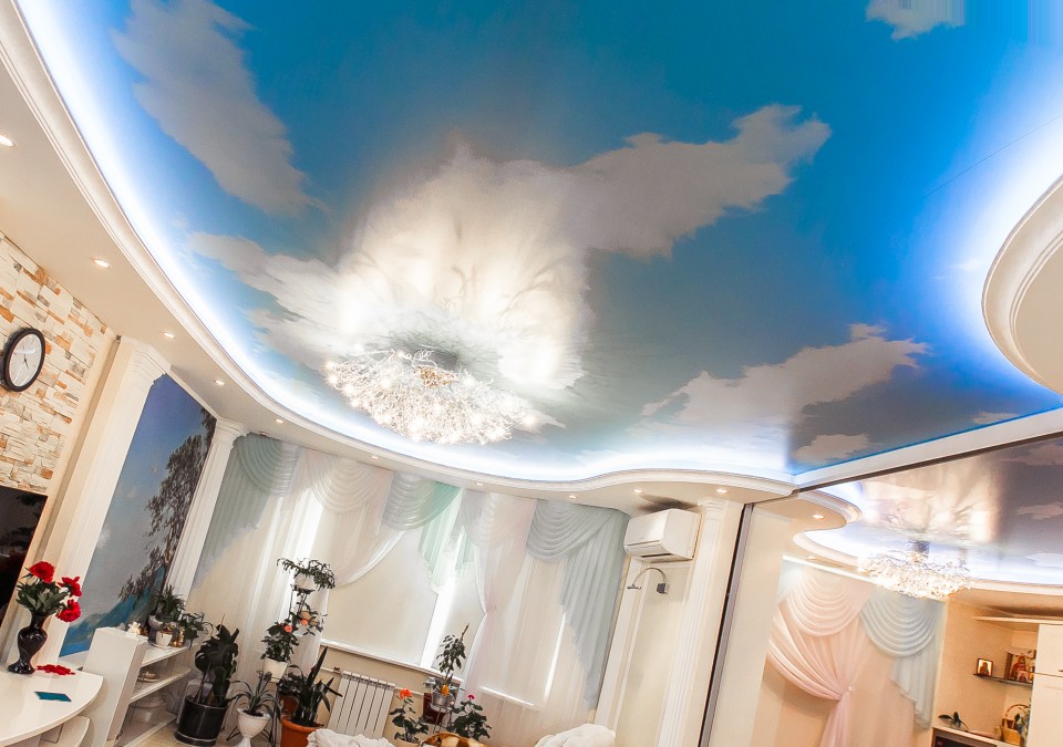 Заказать потолок с фотопечатью в г. Краснокаменск
